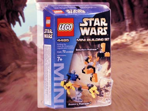 LEGO 4485 Star Wars Mini Build Set Anakin's and Sebulba's Podracers, retired, NIB