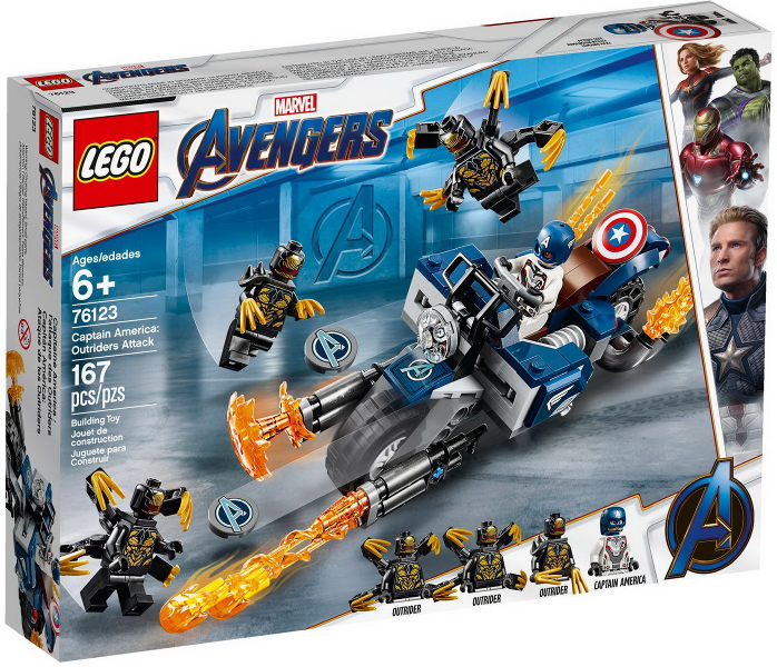 76123 Captain America: Outriders Attack, NIB, Retired – Bricks and