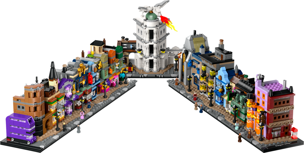 76444 LEGO® Diagon Alley™ Wizarding Shops – Bricks and Minifigs