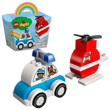 10957 Fire Helicopter & Police Car