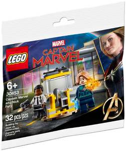 Captain Marvel and Nick Fury Polybag LEGO 30453 NIB Retired