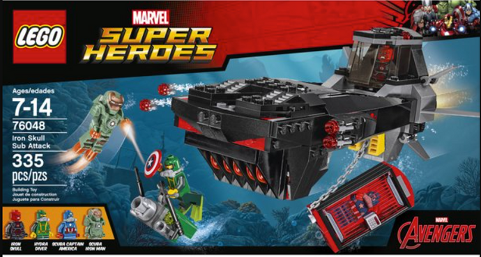 76048 Iron Skull Sub Attack, Retired, Certified in white box, Preowned