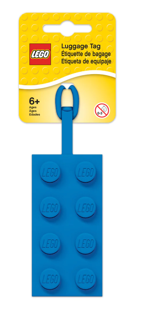 LEGO® Iconic 2x4 Silicone Bag Tag Blue
