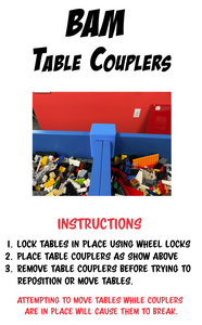Set of 4 Table Couplers for BAM Tables