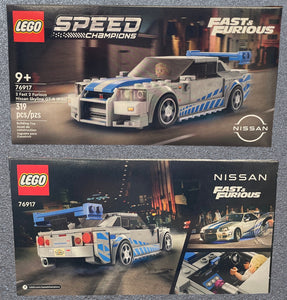 LEGO SPEED CHAMPIONS 76917 2 Fast 2 Furious Nissan Skyline GT-R (R34) Set
