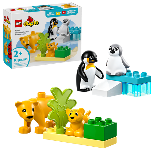 10442 LEGO® DUPLO Wild Animal Families: Penguins & Lions