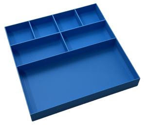 Four pack of Sorting tray for LEGO pieces 4,2,1 sections