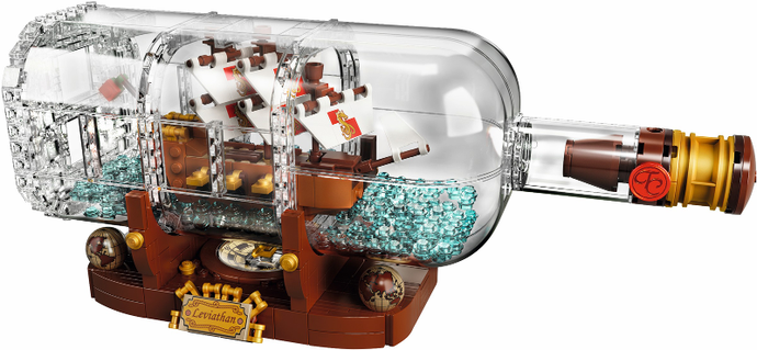 LEGO IDEAS 21313 Ship in a Bottle, Retired, Certified in Original Box, Pre-Owned