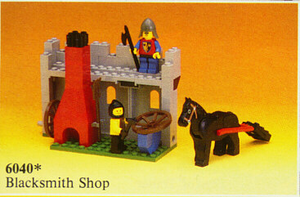 LEGO 6040 Castle Blacksmith Shop, retired, certified in plain white box, used