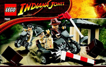 Indiana Jones Motorcycle Chase LEGO 7620 Retired Certified in white box