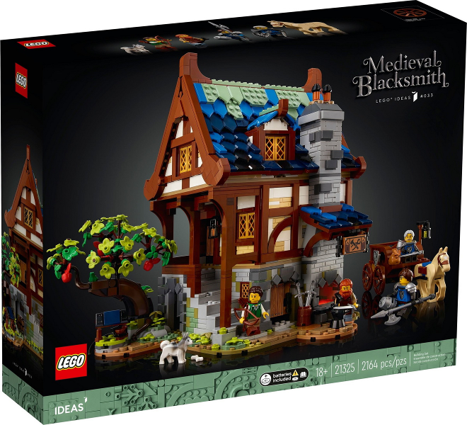 LEGO 21325 Medieval Blacksmith Shop Retired (Used) Certified in White Box