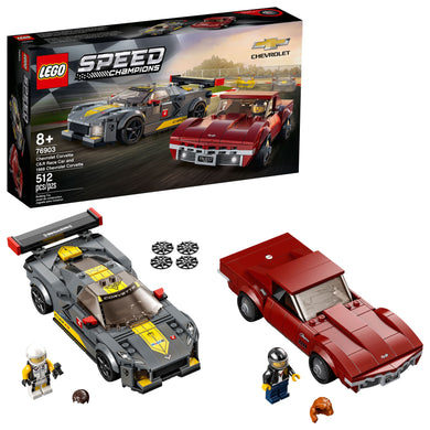 LEGO 76903 Chevrolet Corvette C8-R Race Car and 1968 Chevrolet Corvette Set