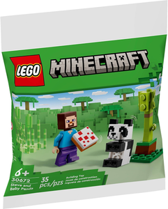 30672 LEGO Steve and Baby Panda