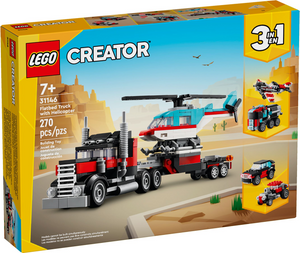 31146 Flatbed Truck with Helicopter