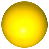 LEGO 41250 Ball, Hard Plastic 52mm D. (Duplo Ball for Ball Tube) Mindstorms Ball Yellow