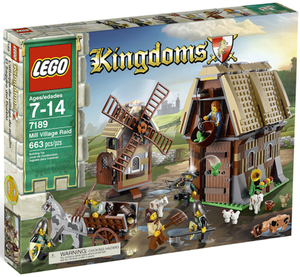 LEGO 7189 Kingdoms Mill Village Raid, retired, certified, used