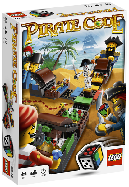 LEGO 3840 Games Pirate Code, retired, certified in original box, used
