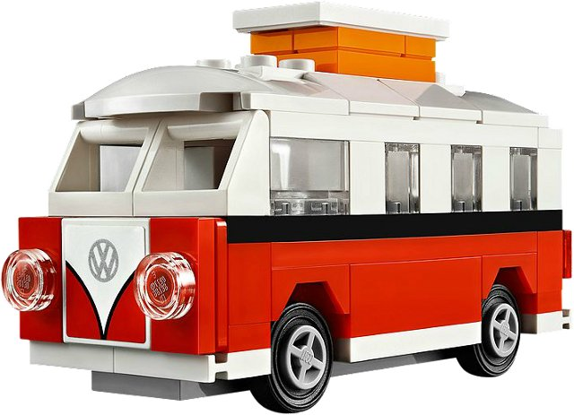 Mini Volkswagen T1 Camper Van (VW Bus) polybag 40079, Retired, Certified in white box, Pre-Owned