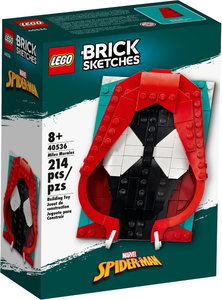 LEGO Brick Sketches 40536 Miles Morales, NIB, Retired