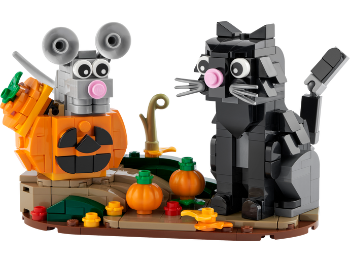 40570 LEGO Halloween Cat & Mouse Certified in White Box