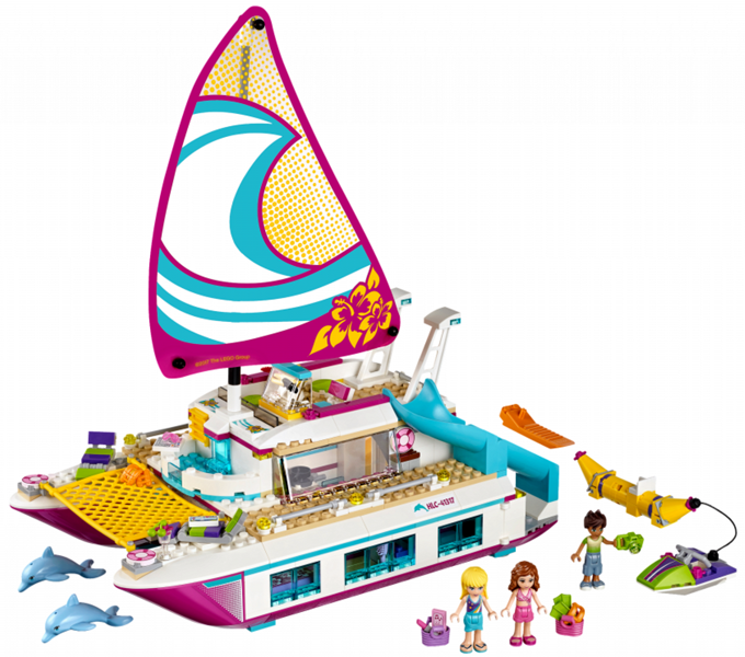 LEGO Friends 41317 Sunshine Catamaran, Retired, Certified in white box, Pre-Owned