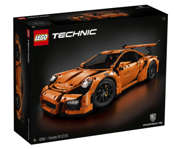 LEGO Technic 42056 Porsche 911 GT3 RS, NIB, Retired (Damaged Box - All Contents Sealed Inside!)