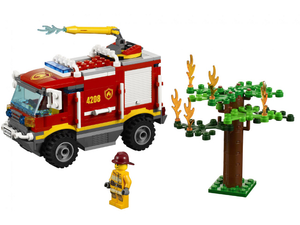 4 × 4 Fire Truck - City - 4208, Retired, Certified in white box, Pre-Owned