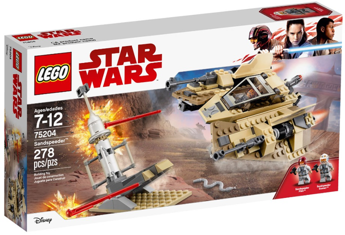 LEGO 75204 Star Wars Sandspeeder, retired, certified in original box, used