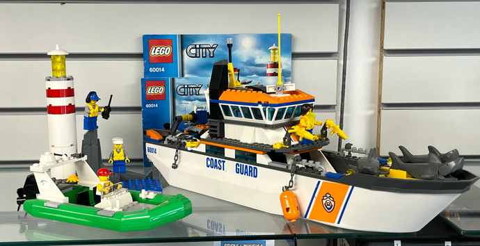 LEGO City 60014 Coast Guard Patrol, Retired, Used, Built.