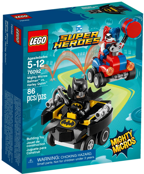 LEGO 76092 DC Superheroes Mighty Micros: Batman vs. Harley Quinn, NIB, Retired