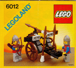 Castle System: Lion Knights Siege Cart 6012 Certified (used) in plain white box, retired