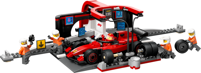 60443 LEGO® F1® Pit Stop & Pit Crew with Ferrari Car