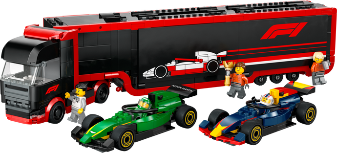 60445 LEGO® F1® Truck with RB20 & AMR24 F1® Cars