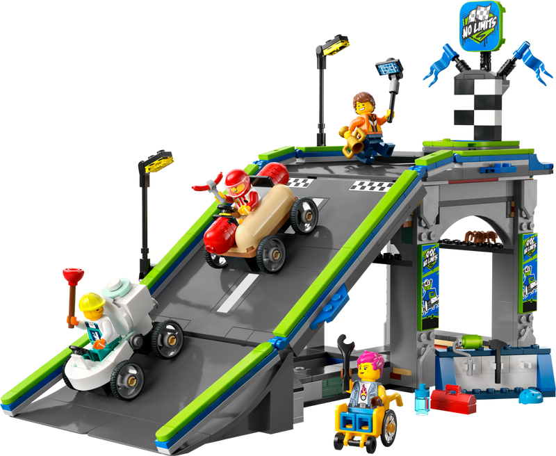 60460 LEGO® No Limits: Race Car Ramp Track – Bricks and Minifigs