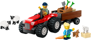 60461 LEGO® Red Farm Tractor with Trailer & Sheep