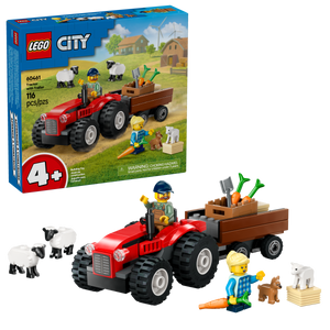 60461 LEGO® Red Farm Tractor with Trailer & Sheep