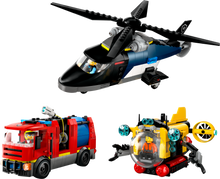 60462 LEGO® Helicopter, Fire Truck & Submarine Remix