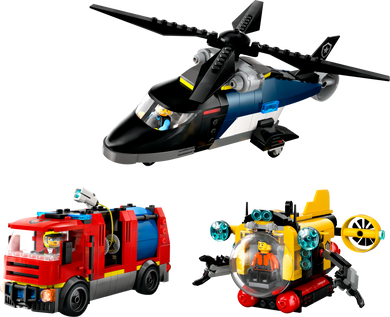 60462 LEGO® Helicopter, Fire Truck & Submarine Remix