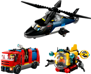 60462 LEGO® Helicopter, Fire Truck & Submarine Remix