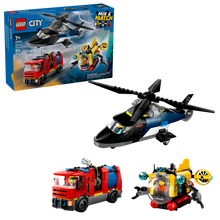 60462 LEGO® Helicopter, Fire Truck & Submarine Remix