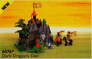 LEGO System Dragon Masters 6076 Dark Dragon's Den, Retired, Certified, Used