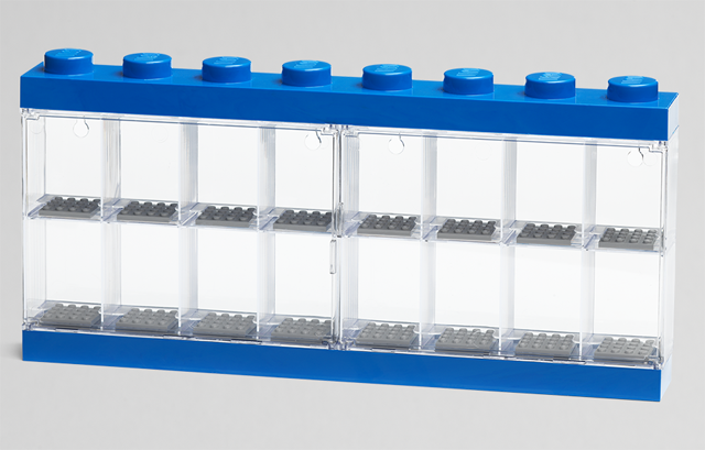 LEGO Minifigure Display Case 16- Blue