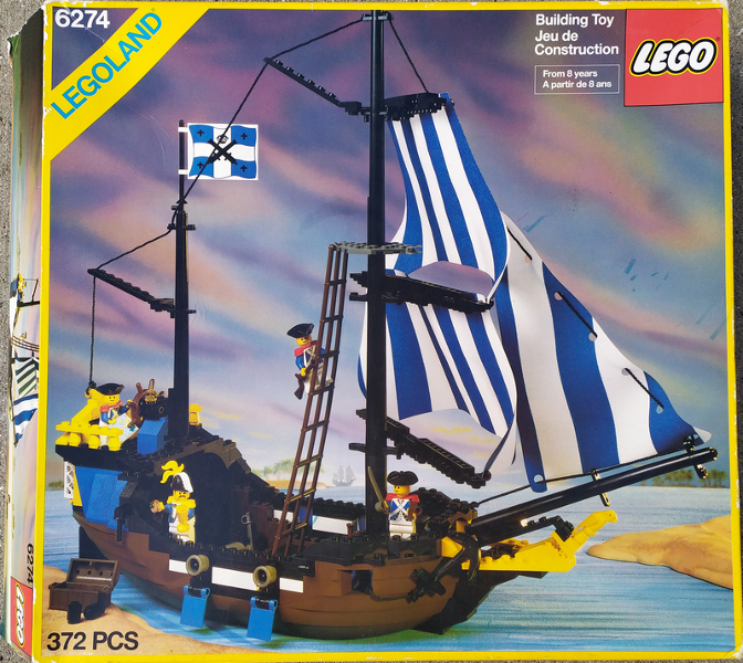 Pirate System: Caribbean Clipper LEGO 6274 Certified (used) in original box, retired