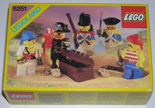 Pirates Minifigures (Sea Mates) - LEGO® 6251 - Released in 1989 - Certified (used) in original box - Retired