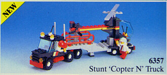 LEGO Town Classic 6357 Stunt 'Copter N' Truck, Retired, Certified in white box, Pre-Owned