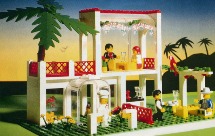 LEGO Town 6376 Breezeway Café {Cafe}, Retired, Certified, Pre-Owned