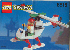 LEGO System 6515 Stunt Copter, Retired, Certified in white box, pre-owned