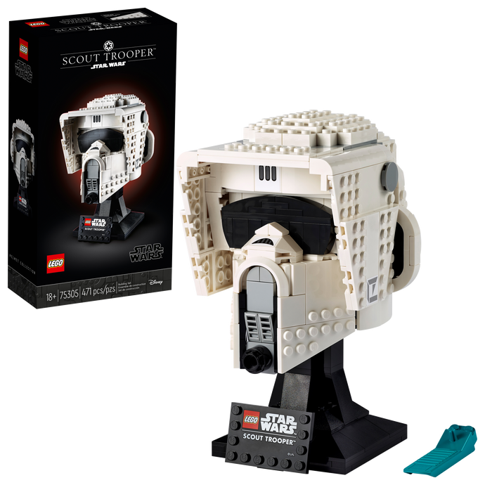 Scout Trooper Helmet - LEGO® 75305, Certified in White Box, Retired, Pre-Owned