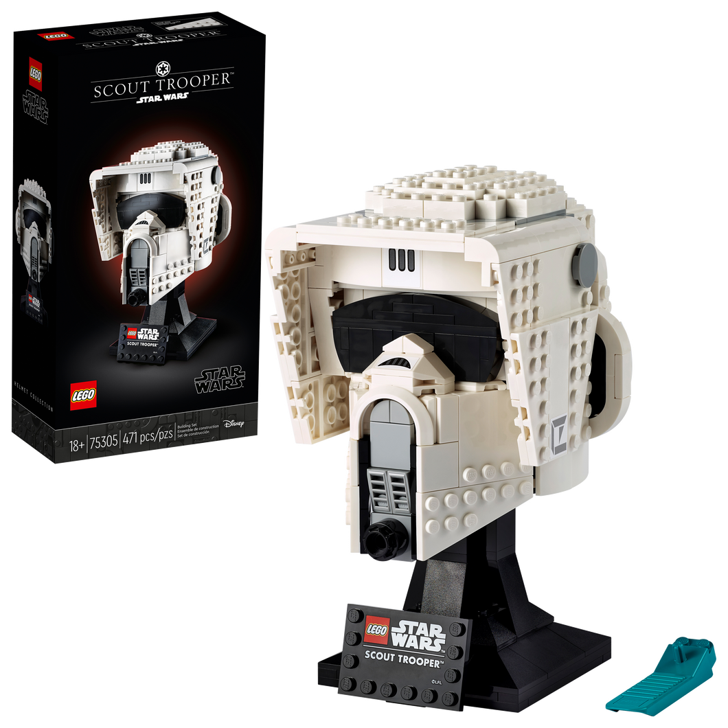 Scout Trooper Helmet - LEGO® 75305  Certified (used) in White Box Retired