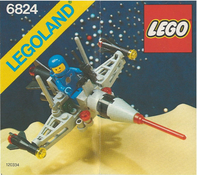 6824 LEGO Space Dart, Retired, 1984, Certified in white box